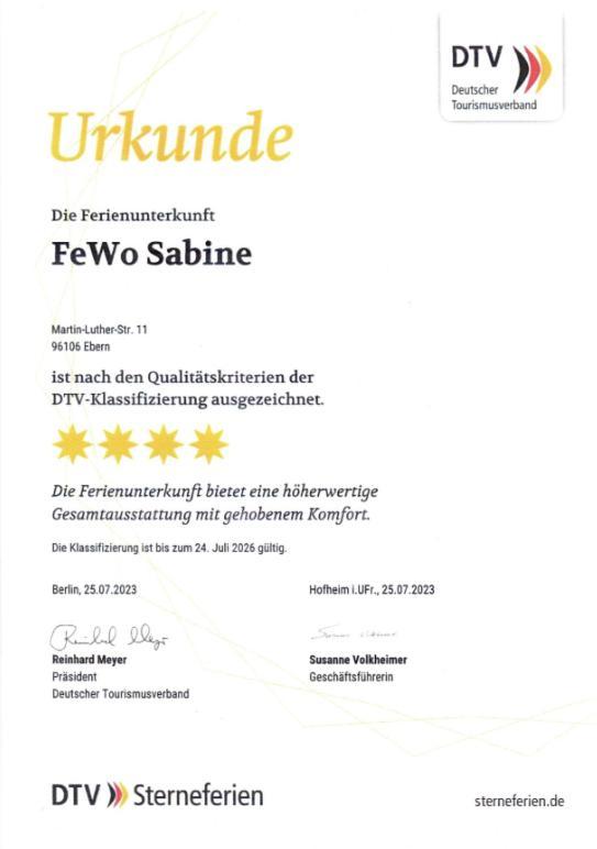 Fewo Sabine Ebern Kültér fotó